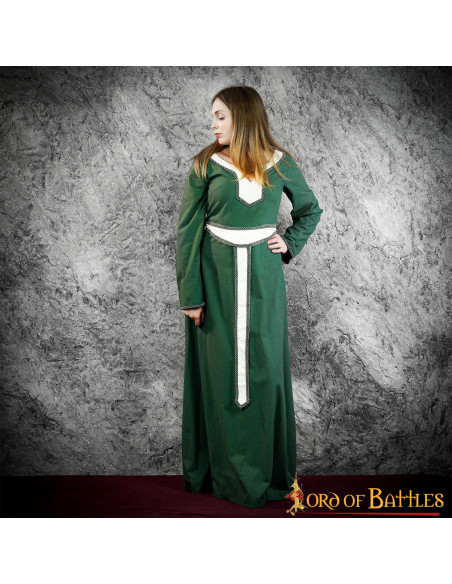 Robe Médiévale Femme Nairana - Vert