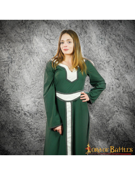 Robe Médiévale Femme Nairana - Vert