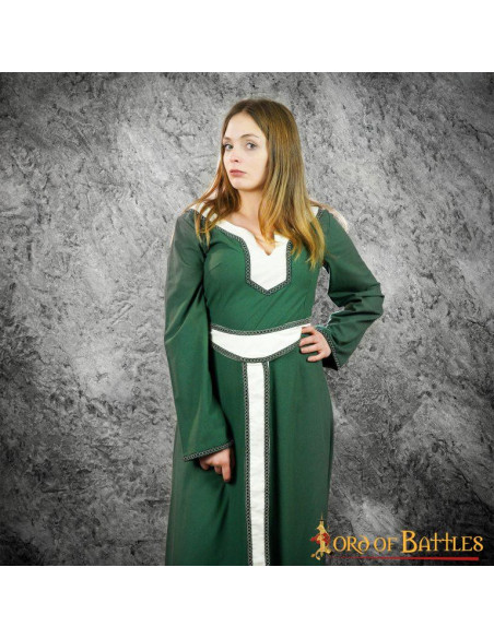 Robe Médiévale Femme Nairana - Vert