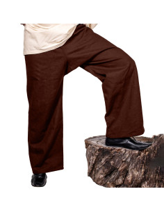 Pantalon viking et médiéval pour guerriers - Marron