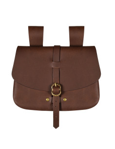 Sac médiéval Mythrojan marron (15,7x17,7 cm.)