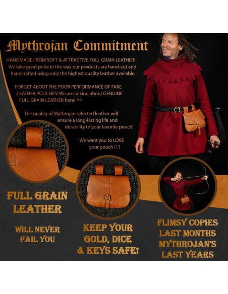 Sac médiéval Mythrojan marron clair...