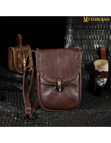 Sac en cuir médiéval, type...