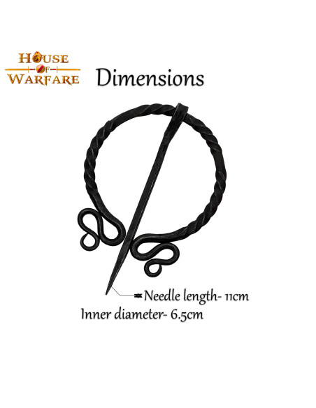 Fibule historique d'elfe forgée à la...