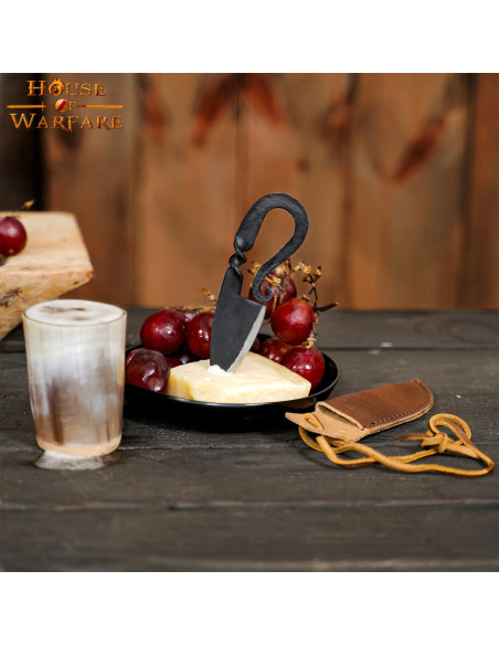 Couteau médiéval en fer forgé à la...