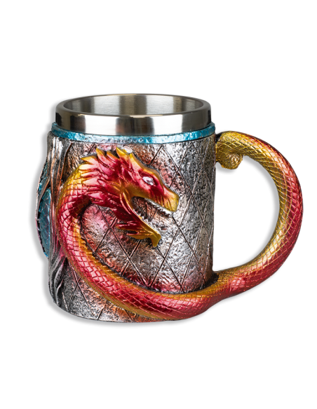 Tasse de dragons médiévaux (11,3x10,8...
