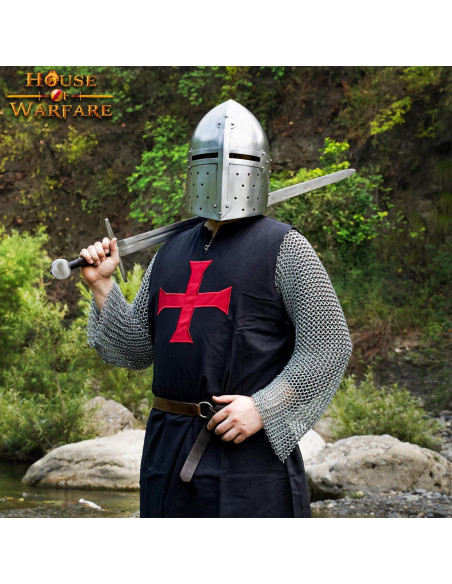 Casque médiéval conique en pain de...