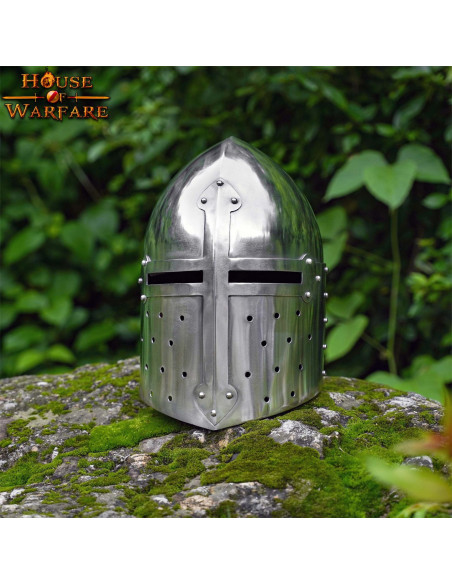 Casque médiéval conique en pain de...