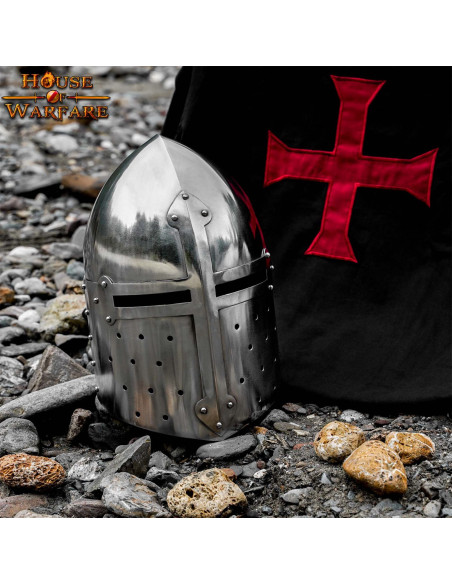 Casque médiéval conique en pain de...