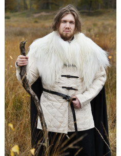 Peau de mouton blanc nordique pour les épaules 2