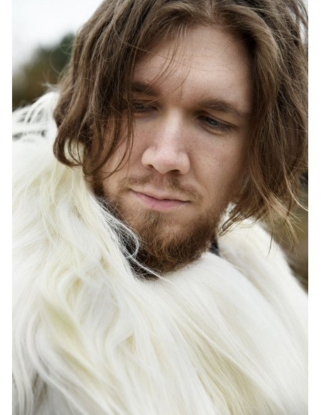 Peau de mouton blanc nordique pour...