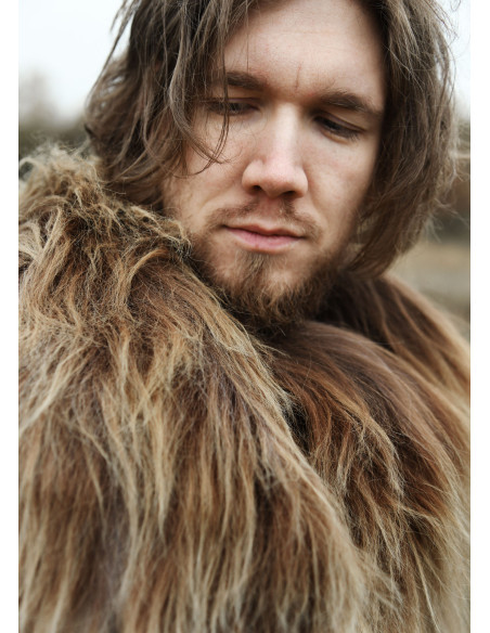 Peau de mouton chinée nordique pour...