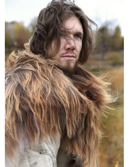 Peau de mouton chinée nordique pour...