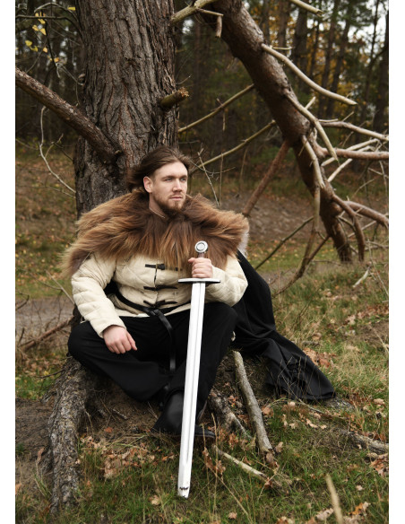 Peau de mouton chinée nordique pour...