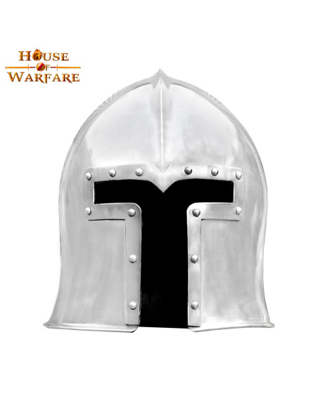 Barbute italienne en acier, XVe siècle