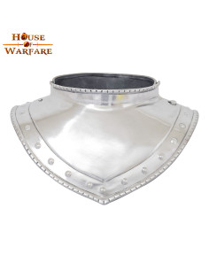 Gorgerin médiéval en acier, début du XVIIe siècle