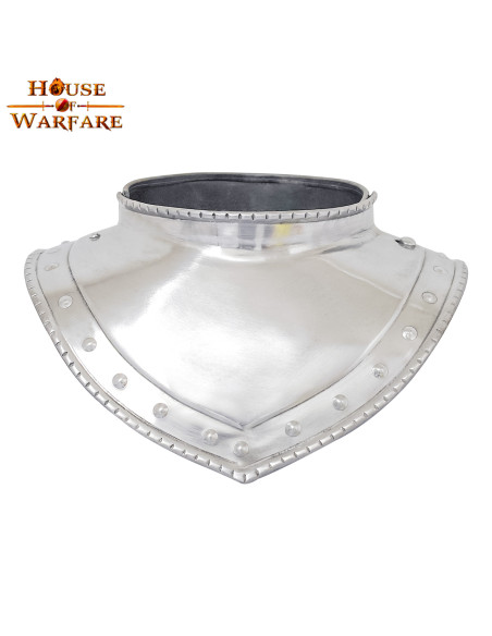 Gorgerin médiéval en acier, début du...