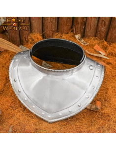 Gorgerin médiéval en acier, début du XVIIe siècle 2