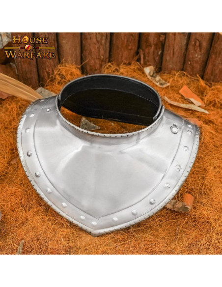 Gorgerin médiéval en acier, début du...