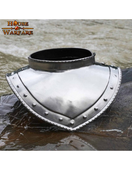 Gorgerin médiéval en acier, début du...