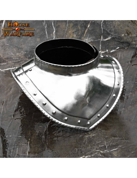 Gorgerin médiéval en acier, début du...