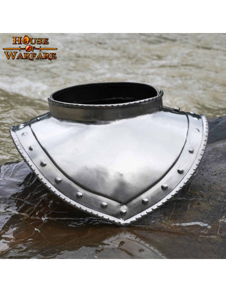 Gorgerin médiéval en acier, début du...