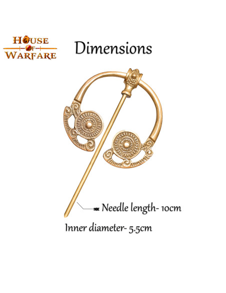 Fibule celtique et viking en laiton...