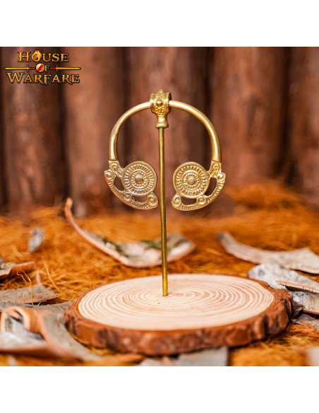 Fibule celtique et viking en laiton...