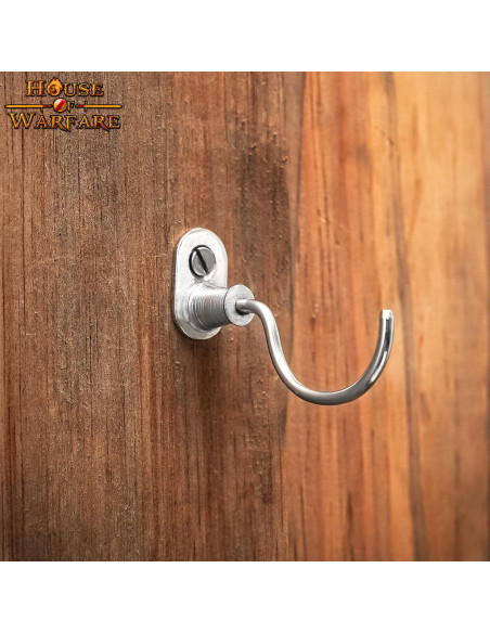 Paire de supports médiévaux chromés...