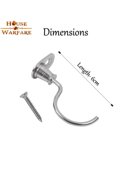 Paire de supports médiévaux chromés...