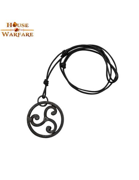 Pendentif Triskelion celtique forgé à...