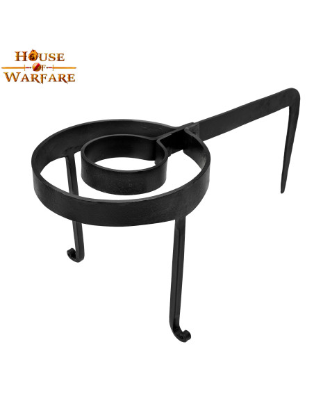 Trépied de cuisine médiéval forgé à...