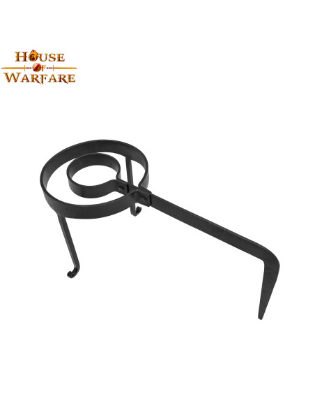 Trépied de cuisine médiéval forgé à...