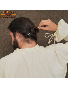 Barrette à cheveux médiévale en os 2