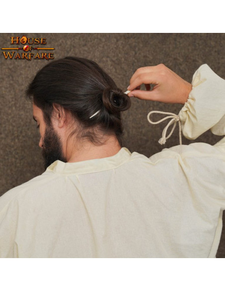 Barrette à cheveux médiévale en os