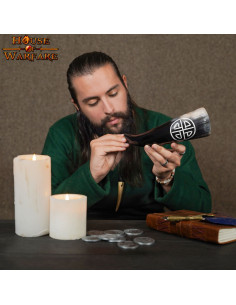 Corne à boire viking avec Valknut 2