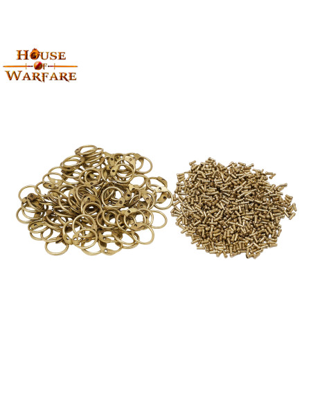 Jeu de bagues rondes et rivets en...