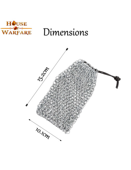 Sac médiéval en cotte de mailles...