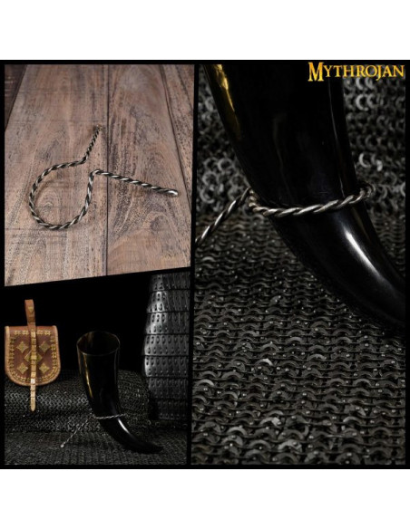 support de corne en fer forgé