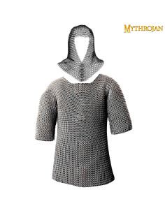 Cotte de mailles avec bourreau finition zinc poli (taille L)