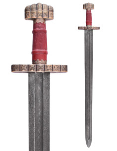 Épée viking Hedeby, S. IX, en acier Damas