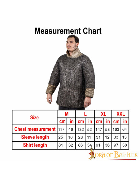 Cotte de mailles médiévale avec...