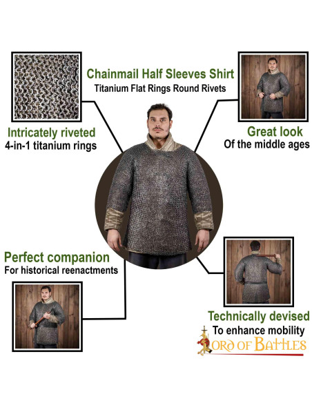 Cotte de mailles médiévale avec...