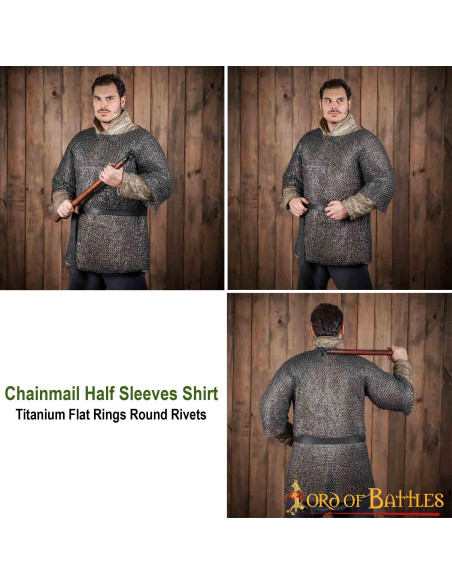 Cotte de mailles médiévale avec...