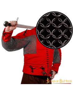 Anneaux ronds en cotte de mailles pour triceps, coude et...