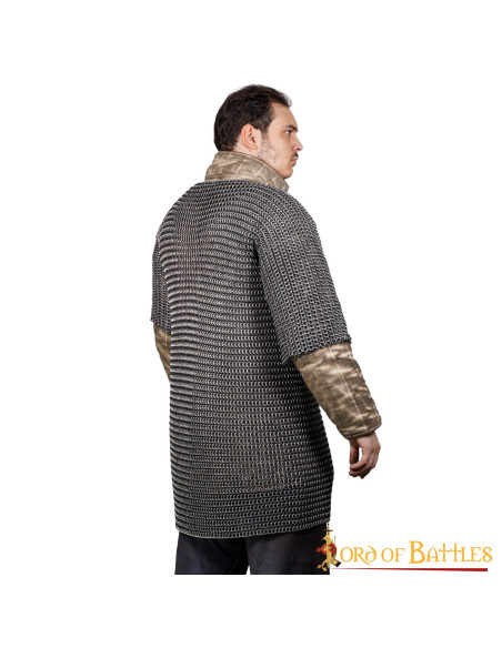 T-shirt à manches mi-longues en cotte...