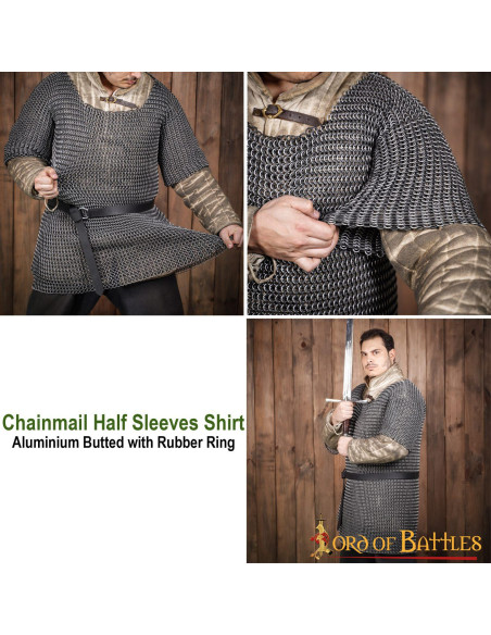 T-shirt à manches mi-longues en cotte...