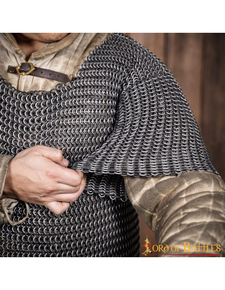 T-shirt à manches mi-longues en cotte...