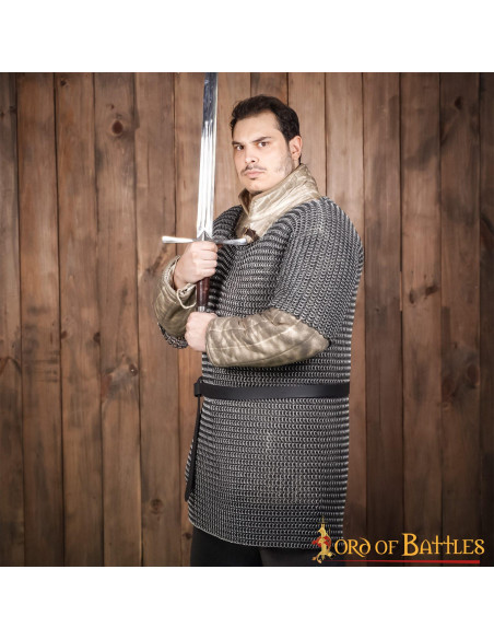 T-shirt à manches mi-longues en cotte...