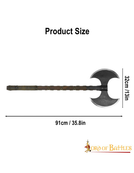 Hache Viking à double tranchant en...